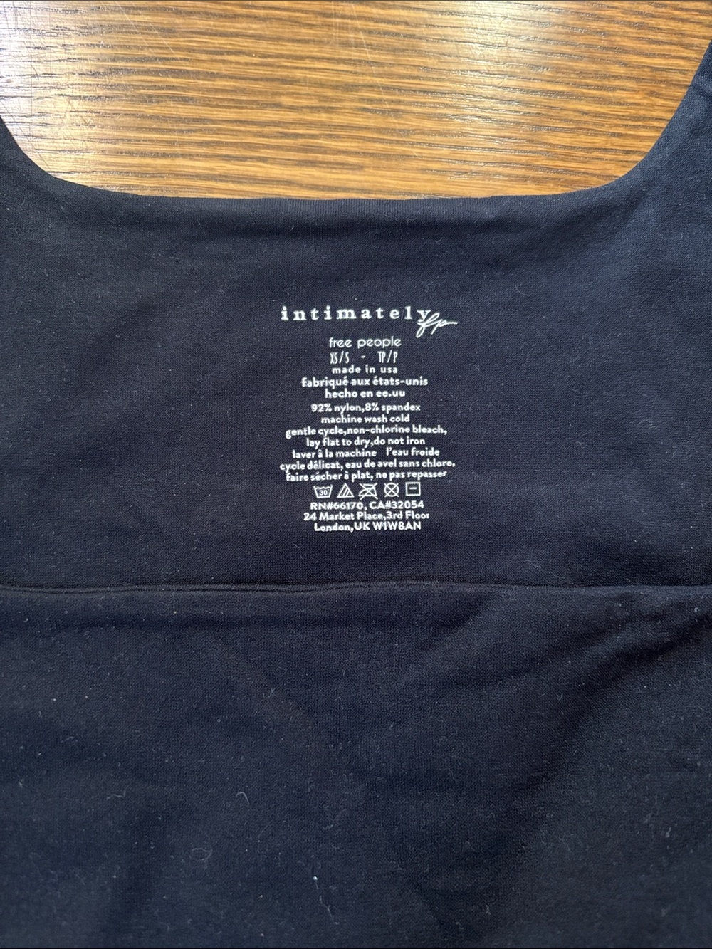 Intimately by Free People Black Long-Sleeve Square Neck top - Picture 2 of 3